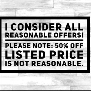 I do not accept low ball offers and will counter the low ball as a courtesy.😊